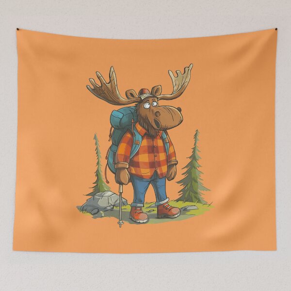 Item preview, Wandering Moose Hiking Outdoor Adventure designed and sold by Wild-Co.