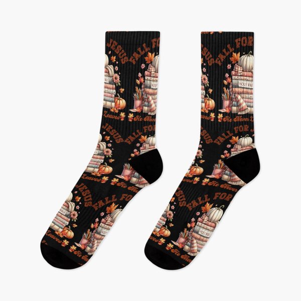 Item preview, BACK TO SCHOOL, FALL FOR JESUS HE NEVER LEAVES AUTUMN VIBES designed and sold by FlutteringWings.