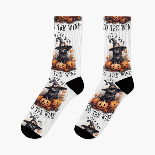 Item preview, Witch Way To The Wine Black Cat Witch Halloween  designed and sold by binxlystudio.