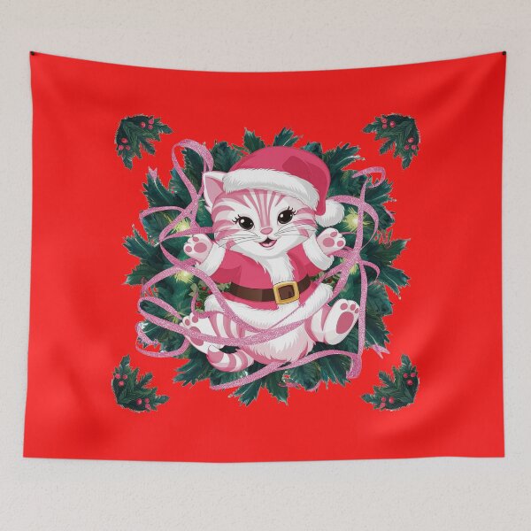 Item preview, Pink Christmas Kitty | Matching Family Outfits | Dogs & Cats designed and sold by PinkGoddessLove.