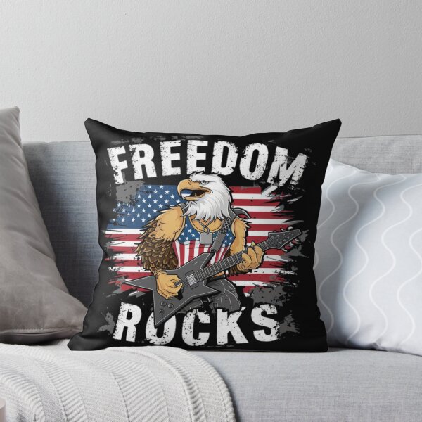 Item preview, Freedom Rocks Águila calva toca la guitarra Cool Patriotic designed and sold by glx72.