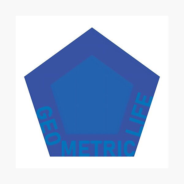 Item preview, Geometric Life, ed. Blue Pent. designed and sold by Tecno-Art-Land.