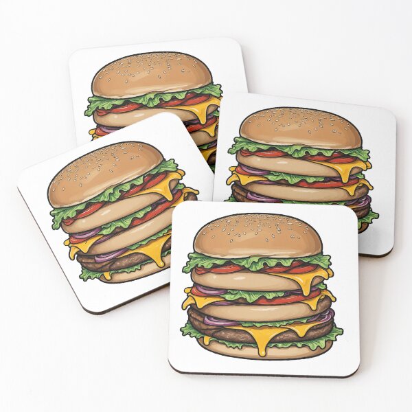 Item preview, Burger with melted cheese designed and sold by OlvadDesigns.