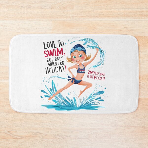 Item preview, I Love to Swim, but Only on Holiday! designed and sold by Zwembad Vergelijker.
