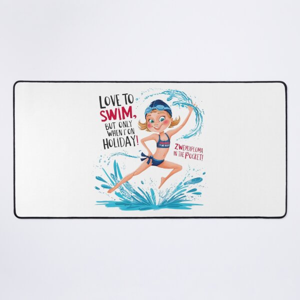 Item preview, I Love to Swim, but Only on Holiday! designed and sold by Zwembad Vergelijker.