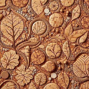 Artwork thumbnail, Natural Cork Fabric Pattern by Rui Fernandes