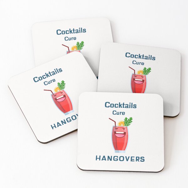 Item preview, Cocktails cure Hangovers - Smiling Cocktail Character designed and sold by AKreation.