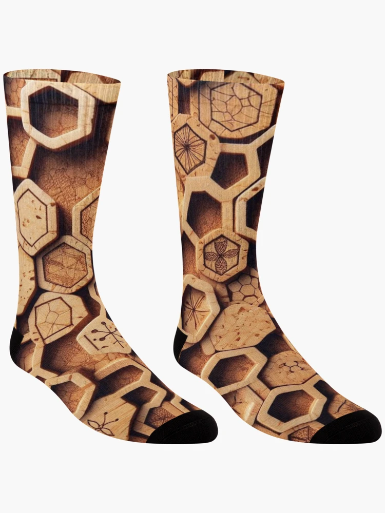 Thumbnail 3 of 5, Socks, Cork Fabric Pattern designed and sold by Rui Fernandes.