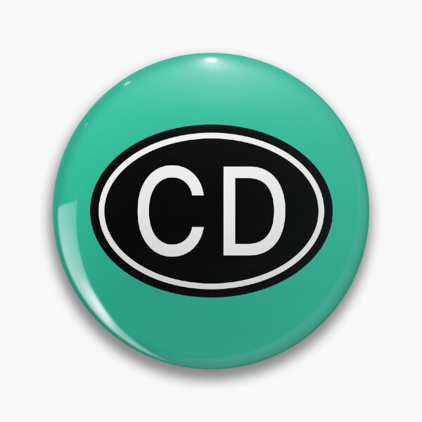 Item preview, CD Initials Monogram Oval White Letters designed and sold by Jeallan Designs.