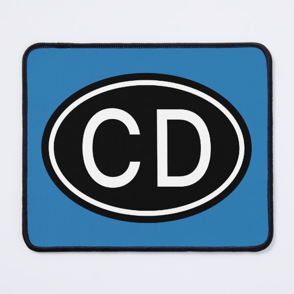 Item preview, CD Initials Monogram Oval White Letters designed and sold by Jeallan Designs.