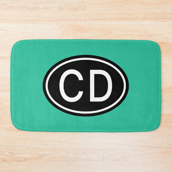 Item preview, CD Initials Monogram Oval White Letters designed and sold by Jeallan Designs.