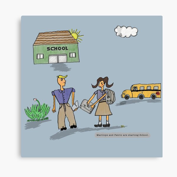 Item preview, Marilope and Patric are starting school. designed and sold by TheStarish.