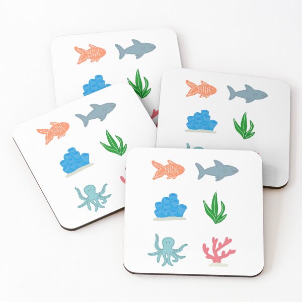 Item preview, Ocean themed sticker pack designed and sold by SquigglyOtter.