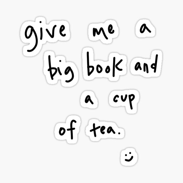 Vista previa del artículo con la obra «gran libro y taza de té», diseñado y vendido por omgiavanna.