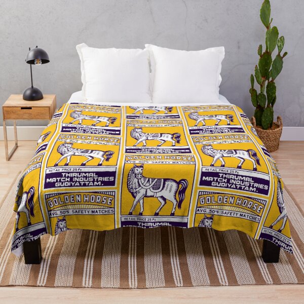 Item preview, Vintage Indian Safety Matches Golden Horse designed and sold by Pixelchicken.