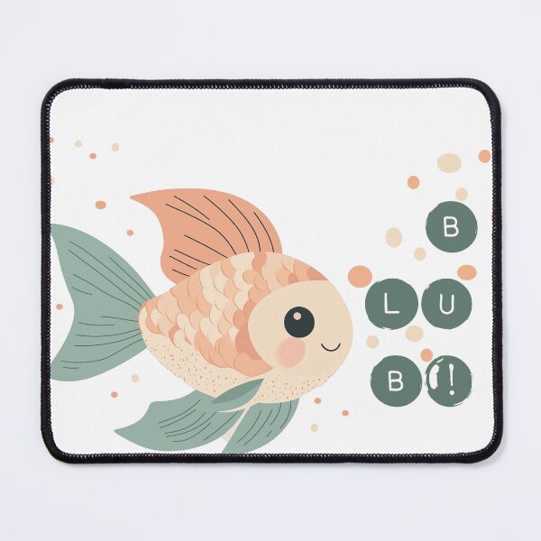 Item preview, Cute bubbling goldfish designed and sold by AmberCottage.
