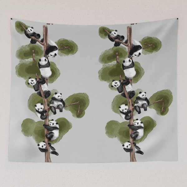 Item preview, Curious Pandas Climbing Trees: A Fun Exploration of Nature's Playful Giants designed and sold by Pandositive.