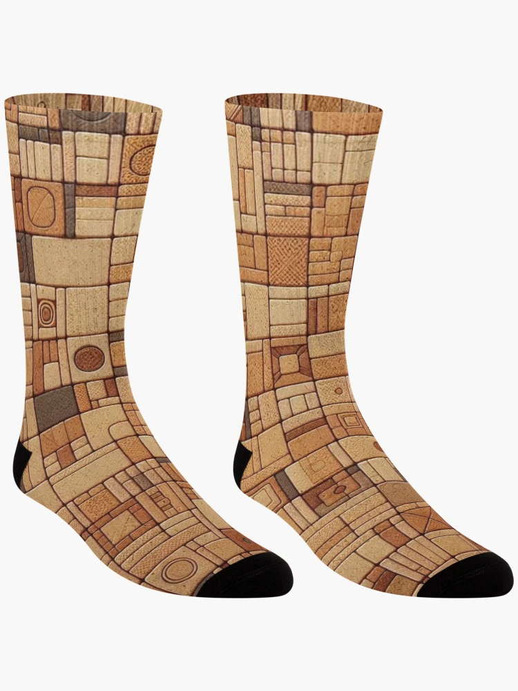 Thumbnail 3 of 5, Socks, Cork Fabric Pattern designed and sold by Rui Fernandes.
