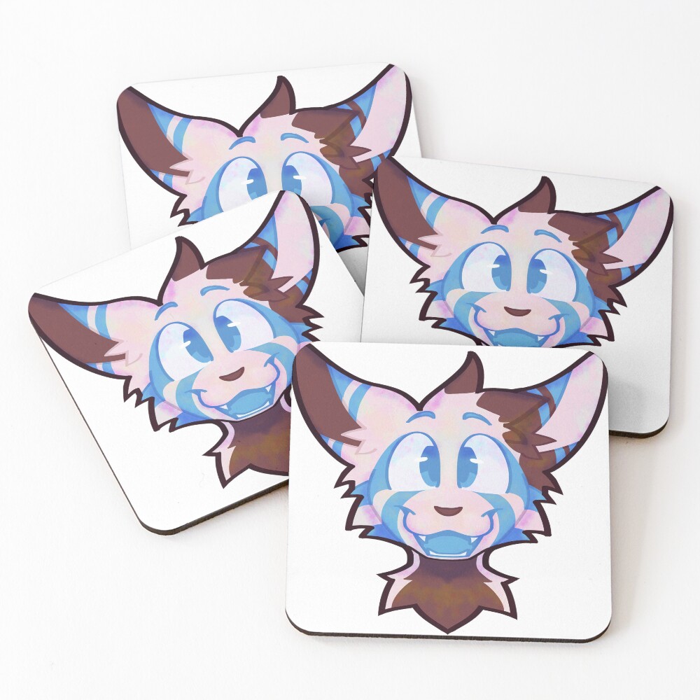 Item preview, Coasters (Set of 4) designed and sold by RabbitShabbat-.