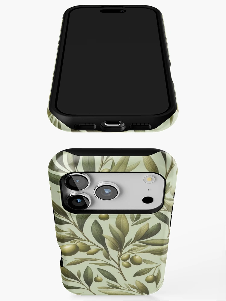 Thumbnail 3 of 4, iPhone Case, Olive Trees Pattern designed and sold by Rui Fernandes.