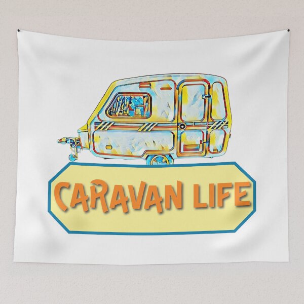 Item preview, Multi Coloured Caravan Life designed and sold by BeccaAelishe.