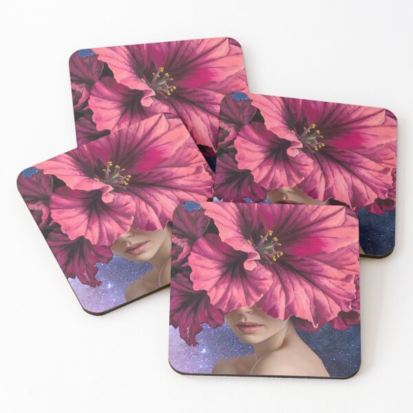 Item preview, Galactic Petunia Flower Head - Cosmic Beauty and Growth  designed and sold by pixelated_echoes.
