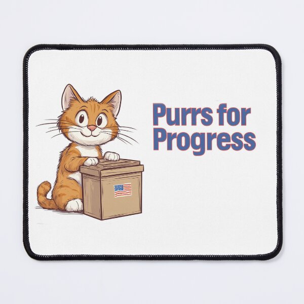Item preview, Purrs for Progress designed and sold by Boddicca.