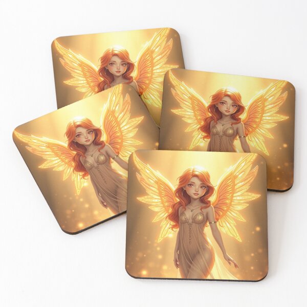 Item preview, Golden Angelic Girl designed and sold by NerdscapeDC.