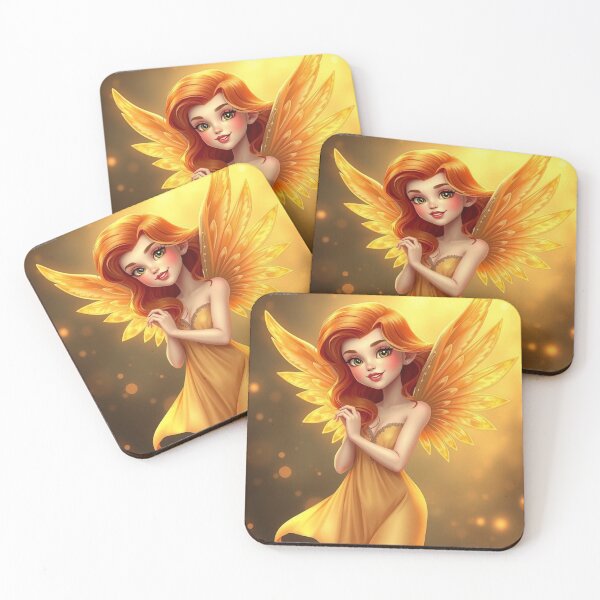 Item preview, Golden Angelic Girl designed and sold by NerdscapeDC.