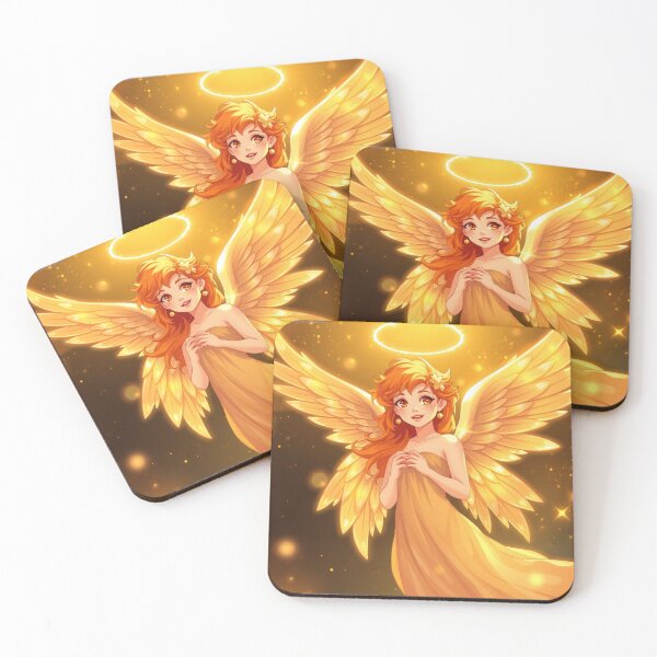 Item preview, Golden Angelic Girl designed and sold by NerdscapeDC.