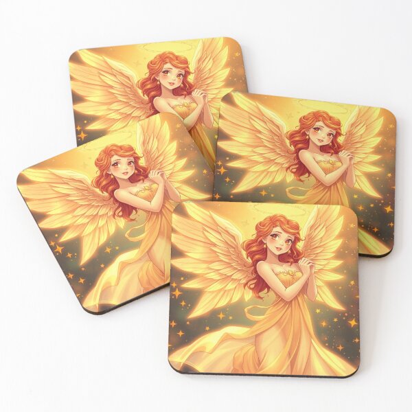 Item preview, Golden Angelic Girl designed and sold by NerdscapeDC.