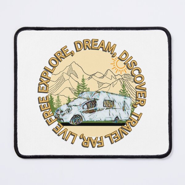 Item preview, Explore, Dream, Discover Brown and White Motorhome Camper designed and sold by BeccaAelishe.