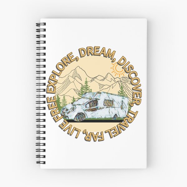 Item preview, Explore, Dream, Discover Brown and White Motorhome Camper designed and sold by BeccaAelishe.
