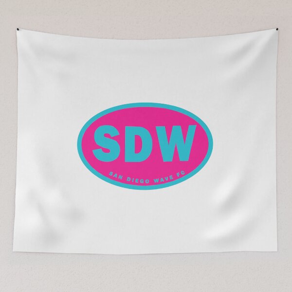 Item preview, San Diego Wave Colorful Classic Oval designed and sold by HBStickerworks.