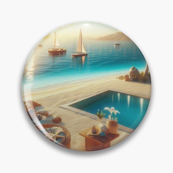Item preview, Warm beach with crystal clear water. designed and sold by VeryCloudy.