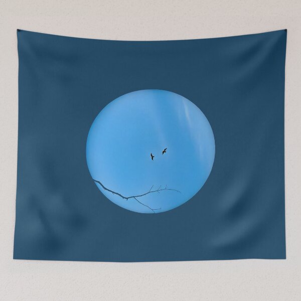 Item preview, Pareidolia Face Birds Eyes Branches Mouth - Blue Sky designed and sold by Beachy.