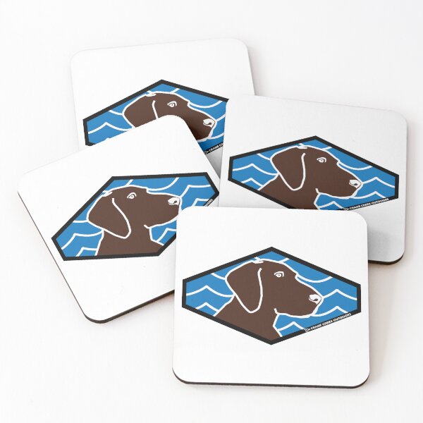 Item preview, Chocolate Lab Profile, Waves Background designed and sold by CraneCreek.
