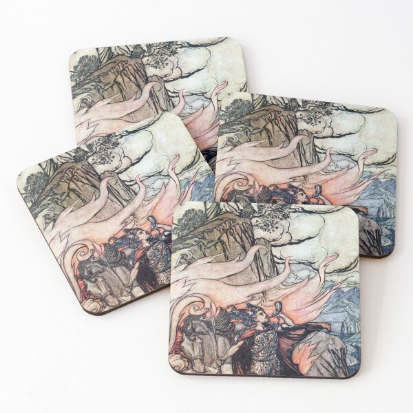 Item preview, Siegfried Leaves Brunnhilde - Arthur Rackham  designed and sold by forgottenbeauty.