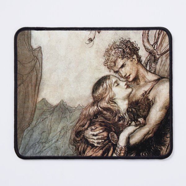 Item preview, Brunnhilde and Siegfried - The Twilight of the Gods - Arthur Rackham  designed and sold by forgottenbeauty.