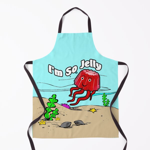 Item preview, I'm So Jelly-Fish Red Gelatin Jellyfish Swimming in the Ocean designed and sold by GreenCarbon2112.