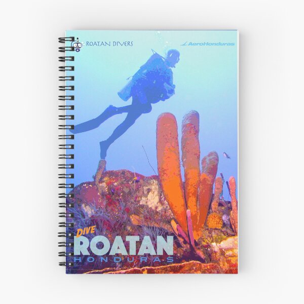 Item preview, Roatan Dive Travel Poster designed and sold by travelwitheric.