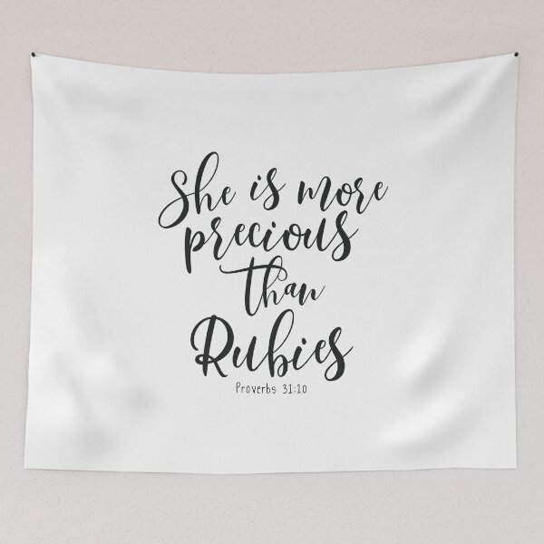 Item preview, Proverbs 31:10 She Is More Precious Than Rubies designed and sold by amazingjoy.