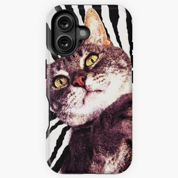 A Patch Tabby Cat  iPhone Tough Case