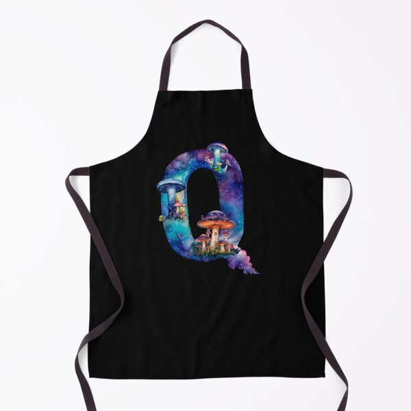 Item preview, Letter Q Orange Mushrooms alphabet personal name Goblin fairytale aesthetic goblincore fairycore enchanted forest designed and sold by Fantasy Cache.