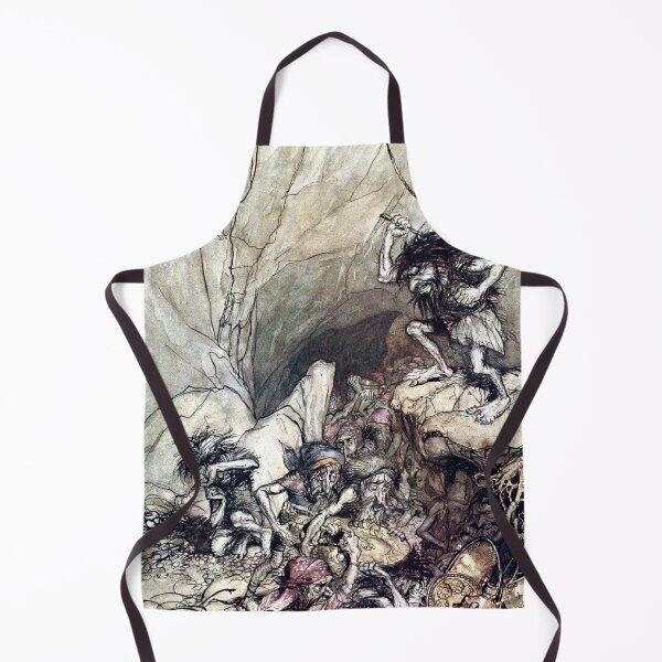Item preview, Alberich Drives the Nibelung - Arthur Rackham designed and sold by forgottenbeauty.