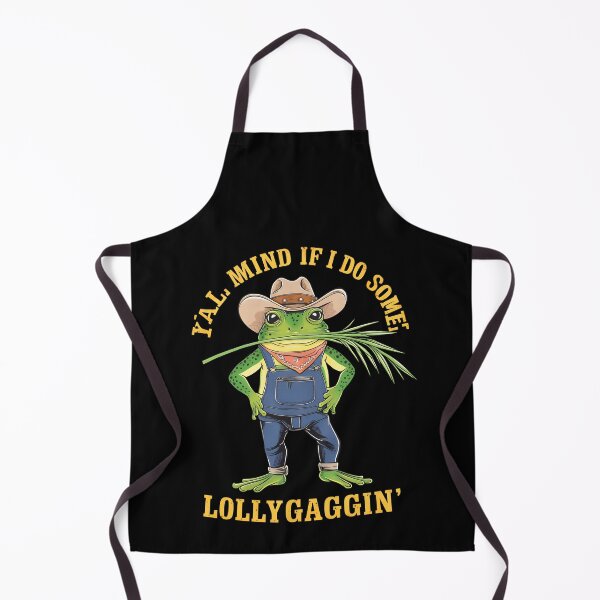 Item preview, Y'all Mind If I Do Some Lollygagging Funny Cowboy, Retro Cartoon, Vintage Style, Weird, Meme, Frog designed and sold by BLZART.