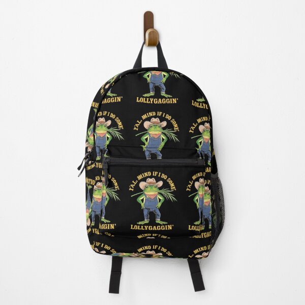 Item preview, Y'all Mind If I Do Some Lollygagging Funny Cowboy, Retro Cartoon, Vintage Style, Weird, Meme, Frog designed and sold by BLZART.