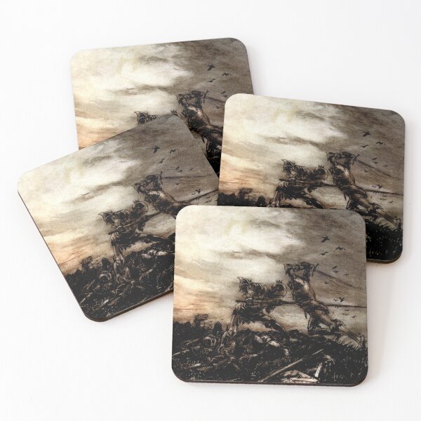 Item preview, King Arthur and Mordred in Battle - Arthur Rackham designed and sold by forgottenbeauty.