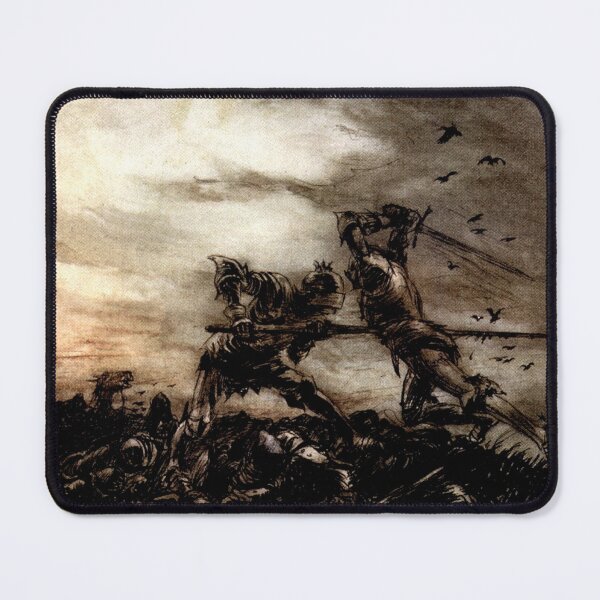 Item preview, King Arthur and Mordred in Battle - Arthur Rackham designed and sold by forgottenbeauty.