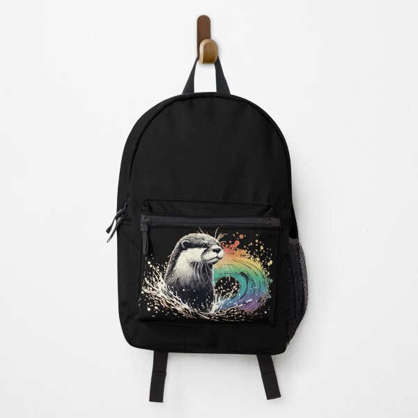 Item preview, Otter Rainbow Splash Street Art designed and sold by TomFrontierArt.